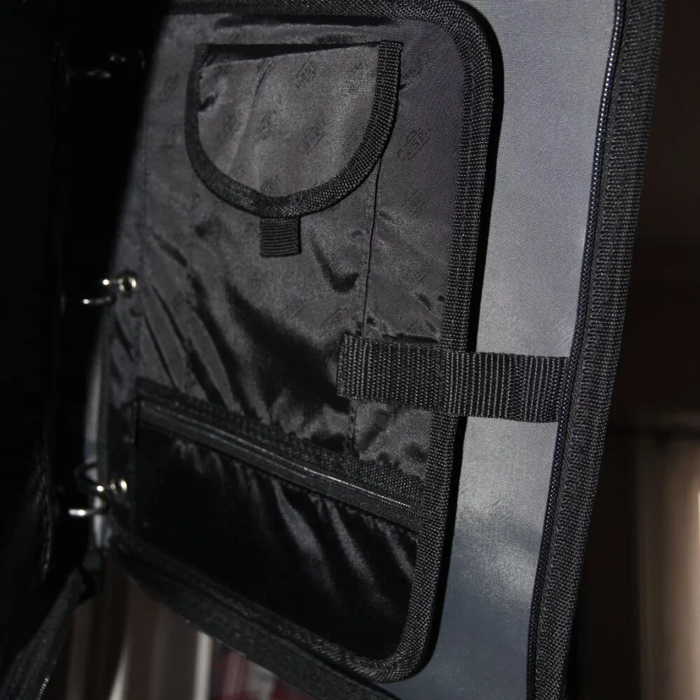 Blue and Black Binder Case-it Bag